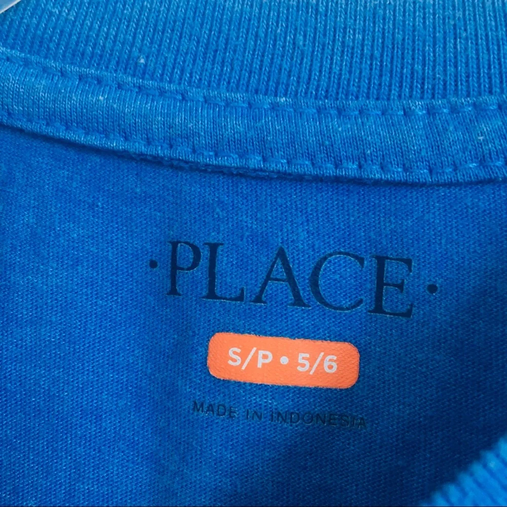 Children’s Place boy’s Long sleeve blue Tshirt size small 5/6